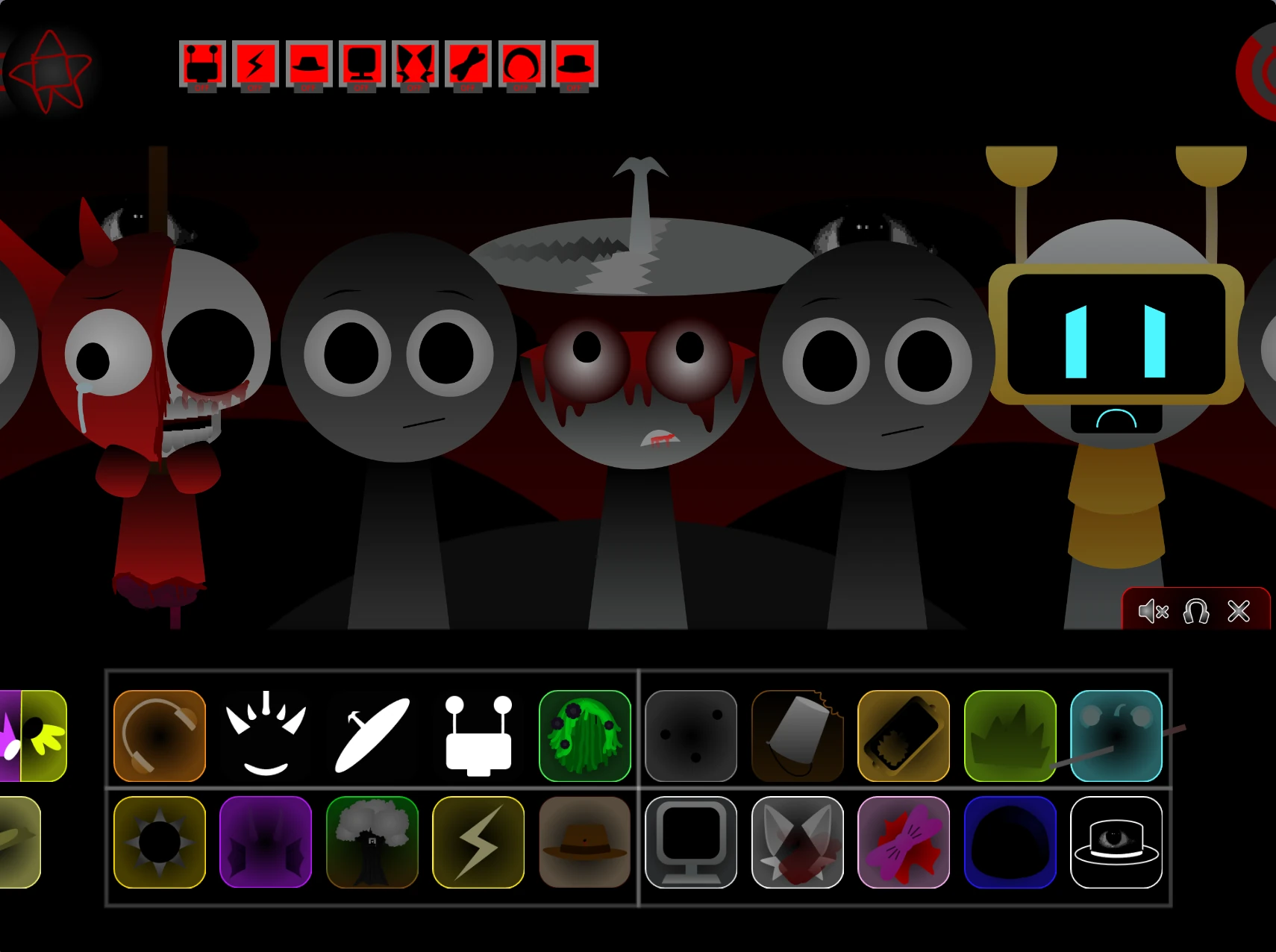 Incredibox Sprunki Swap Normal music mixing interface