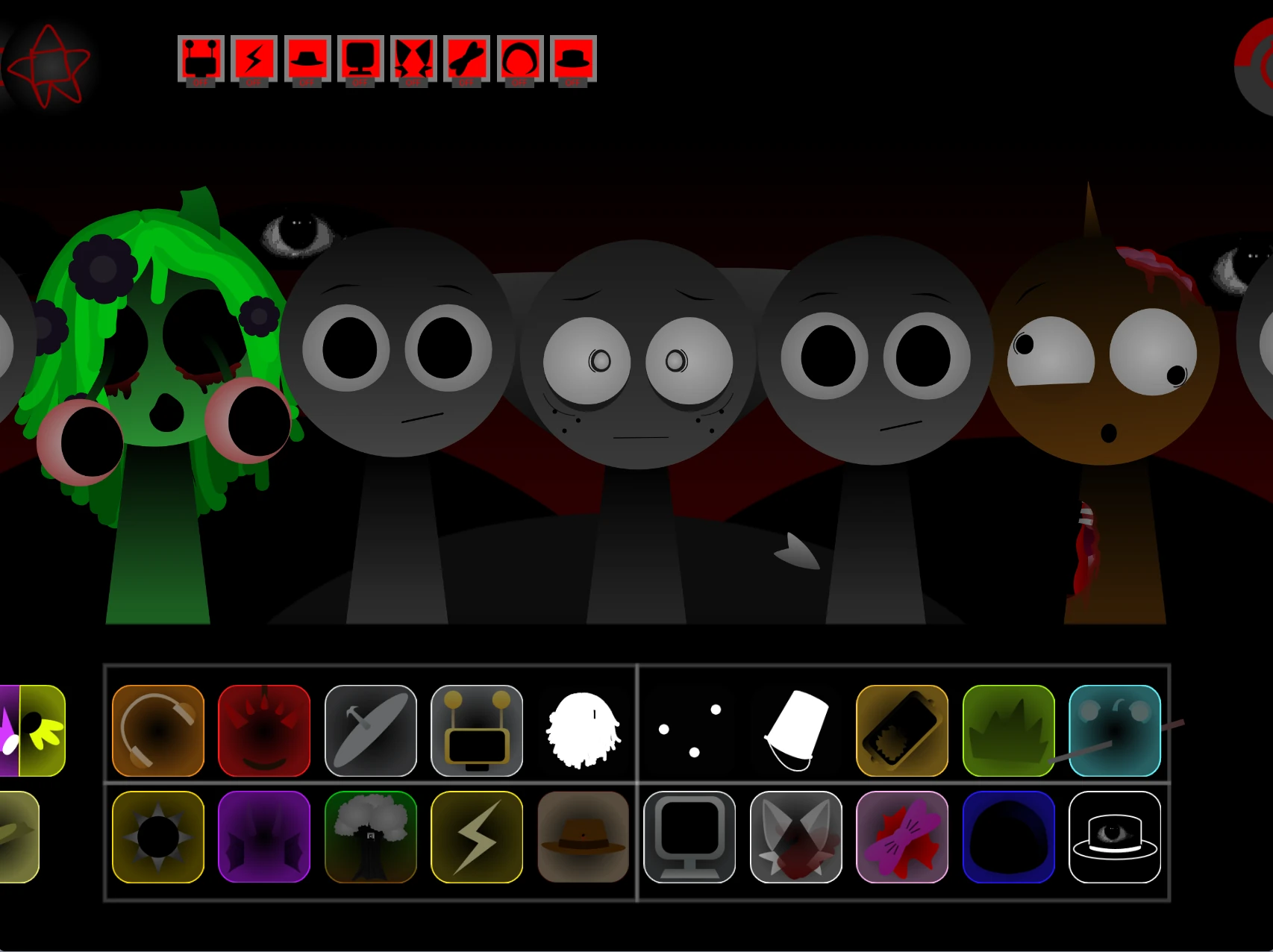 Incredibox Sprunki Swap Normal version music creation workspace