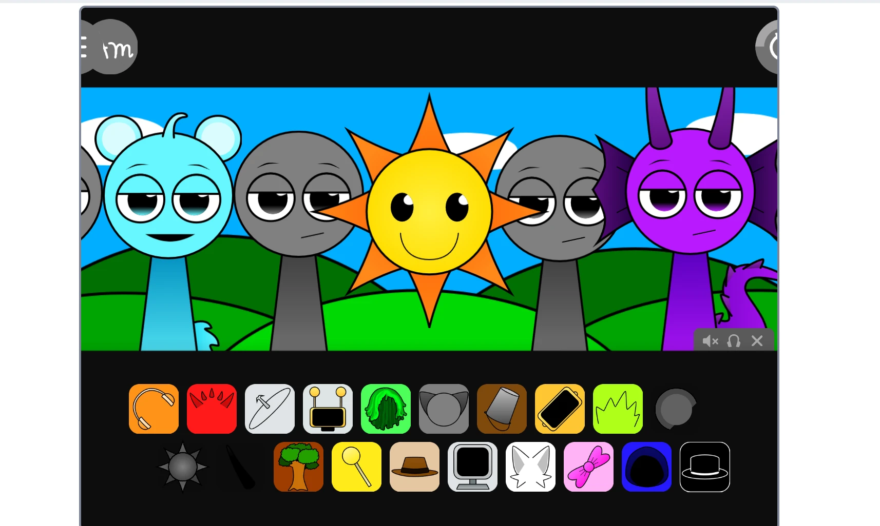 Incredibox Sprunki Swap advanced level with multiple sound options