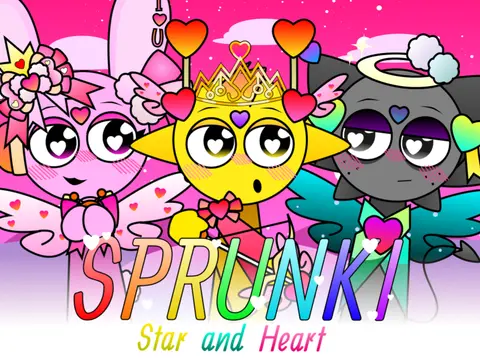 Incredibox Sprunki Swap Star and Heart game featuring star and heart themed characters