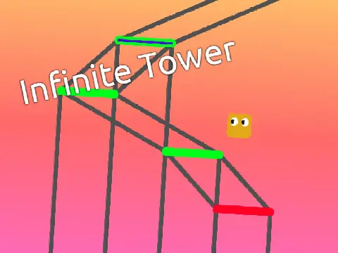 Infinite Tower Random Pen Platformer game logo