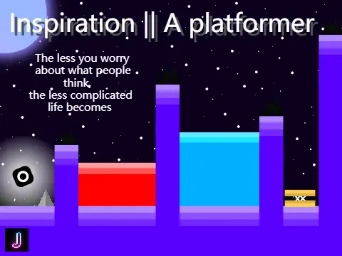 Inspiration platformer logo featuring motivational design and wise words theme