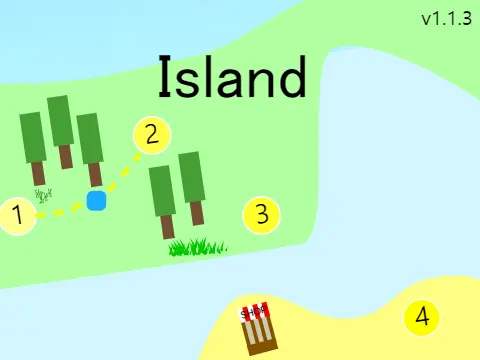 Island Platformer logo - tropical island platforming adventure