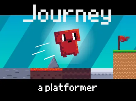 Journey platformer logo - precision dash and wall jump game