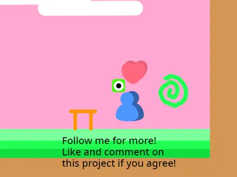 Kindness platformer logo cover featuring simple platforming design with heart and star motifs