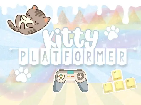 Logo for the cute Kitty Platformer game