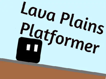 Lava Plains platformer logo - final installment of Plains series with extreme difficulty