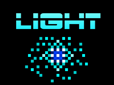 Light a Platformer game logo showing a character in darkness with a flare