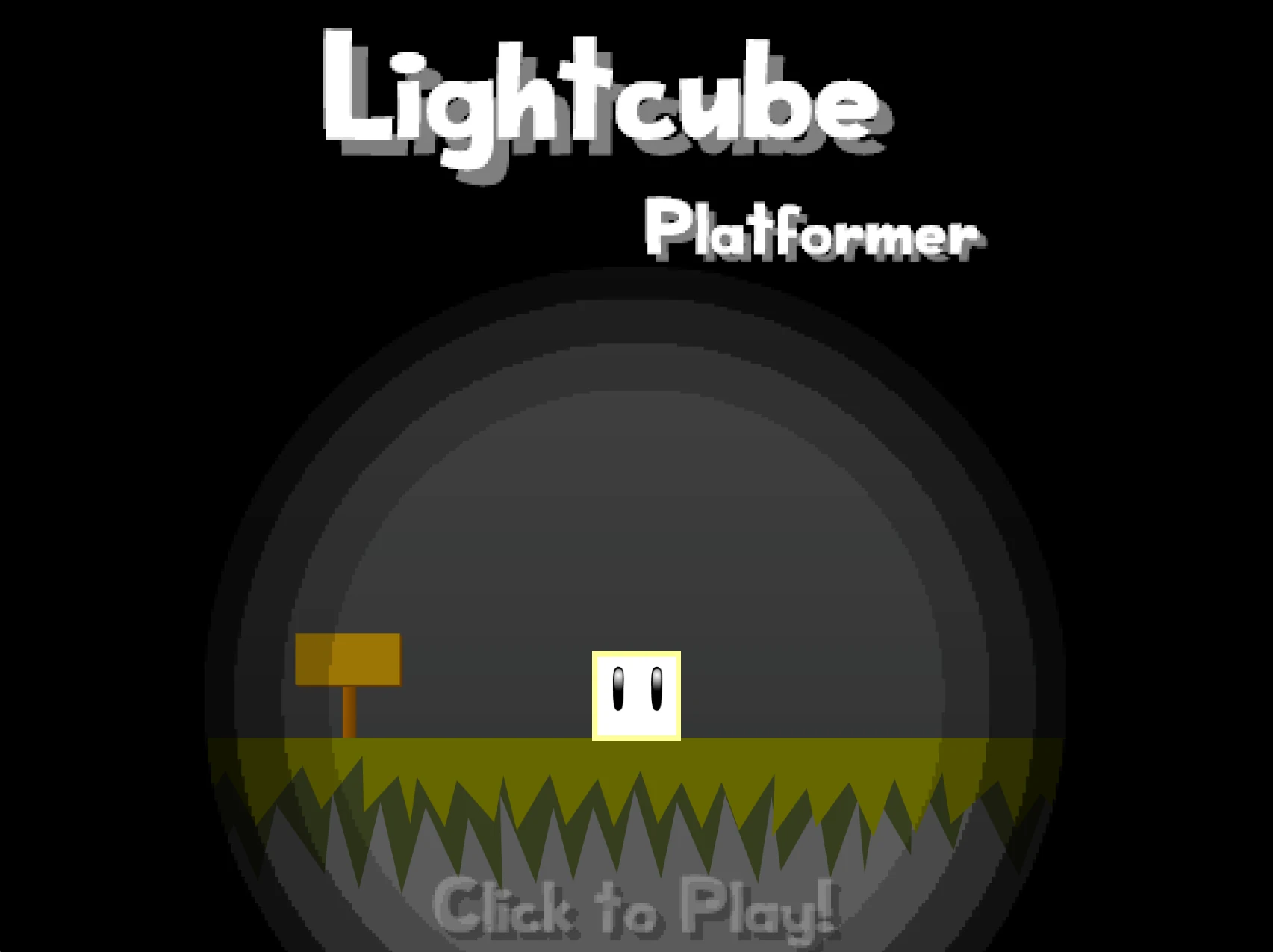 Lightcube Platformer gameplay screenshot showing orange stickman jumping