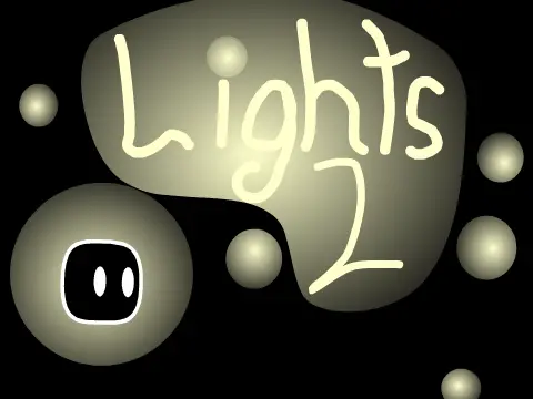 Lights 2 platformer logo - sequel to popular Lights game with 900 followers celebration