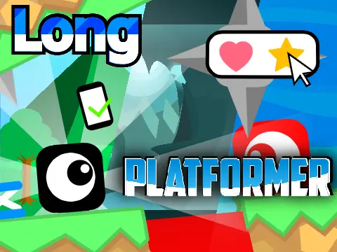 Long platformer logo featuring extended 35-level platforming adventure