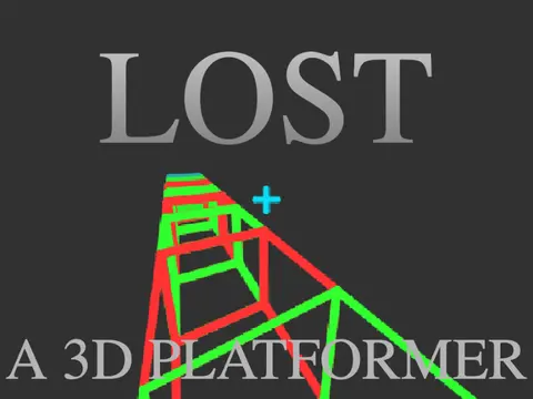 Lost 3D platformer logo - immersive 3D environment design