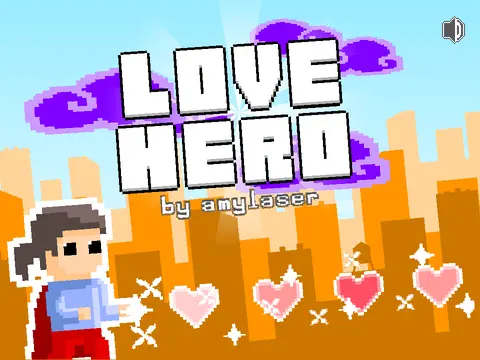 The Love Hero character in a city platformer level