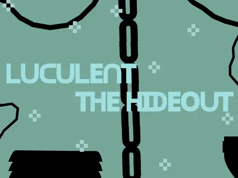 Luculent The Hideout platformer logo - mysterious sanctuary exploration