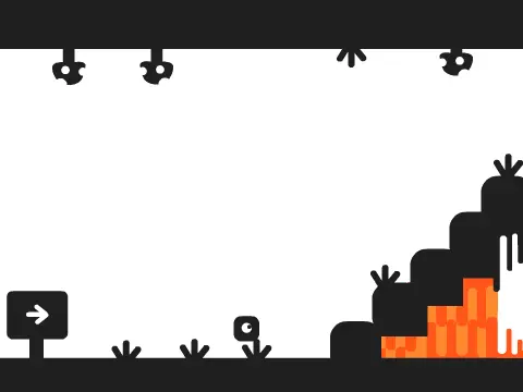 Machinescape platformer logo cover featuring little machine escaping factory obstacles