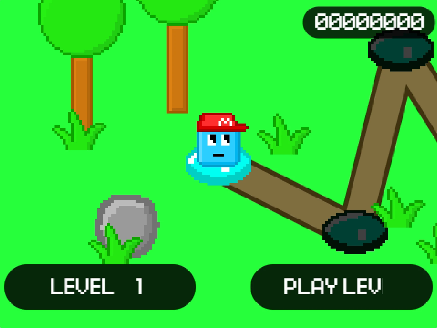 Mario Cube Scrolling Platformer Gameplay 1