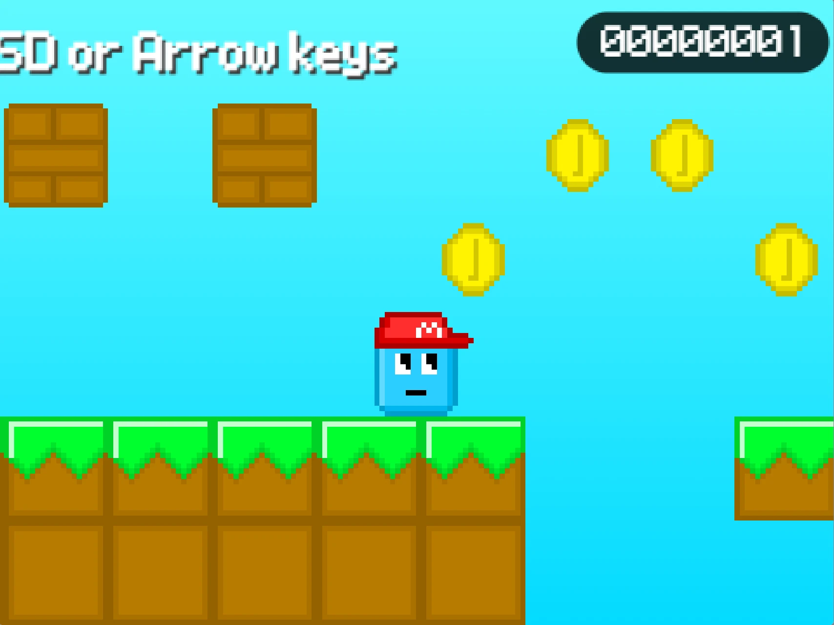 Mario Cube Scrolling Platformer Gameplay 2