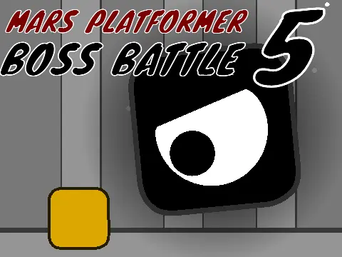 Mars Platformer 5 logo cover featuring the final Mars-themed platformer level