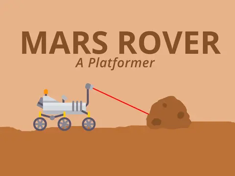Mars Rover - A Platformer Game Logo