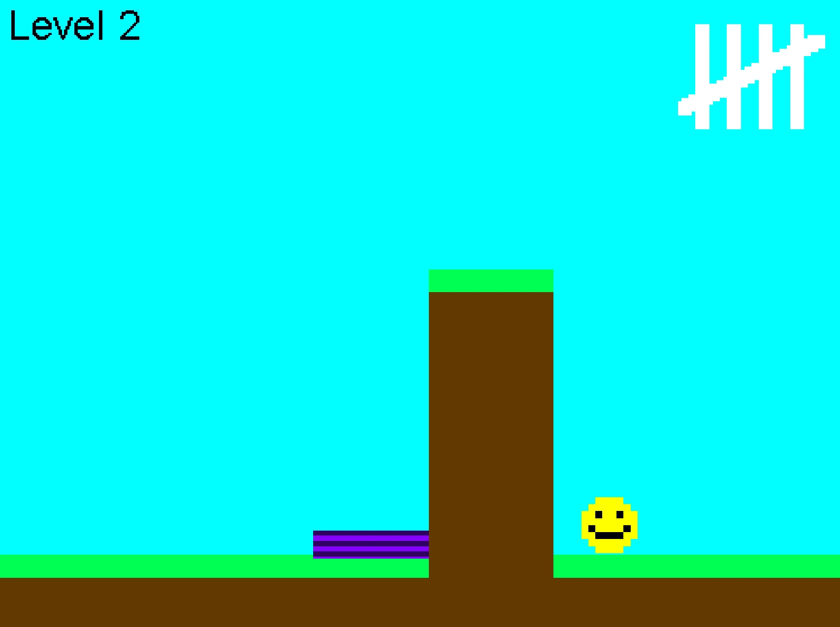 Marshall A Platform Game screenshot demonstrating jumping mechanics