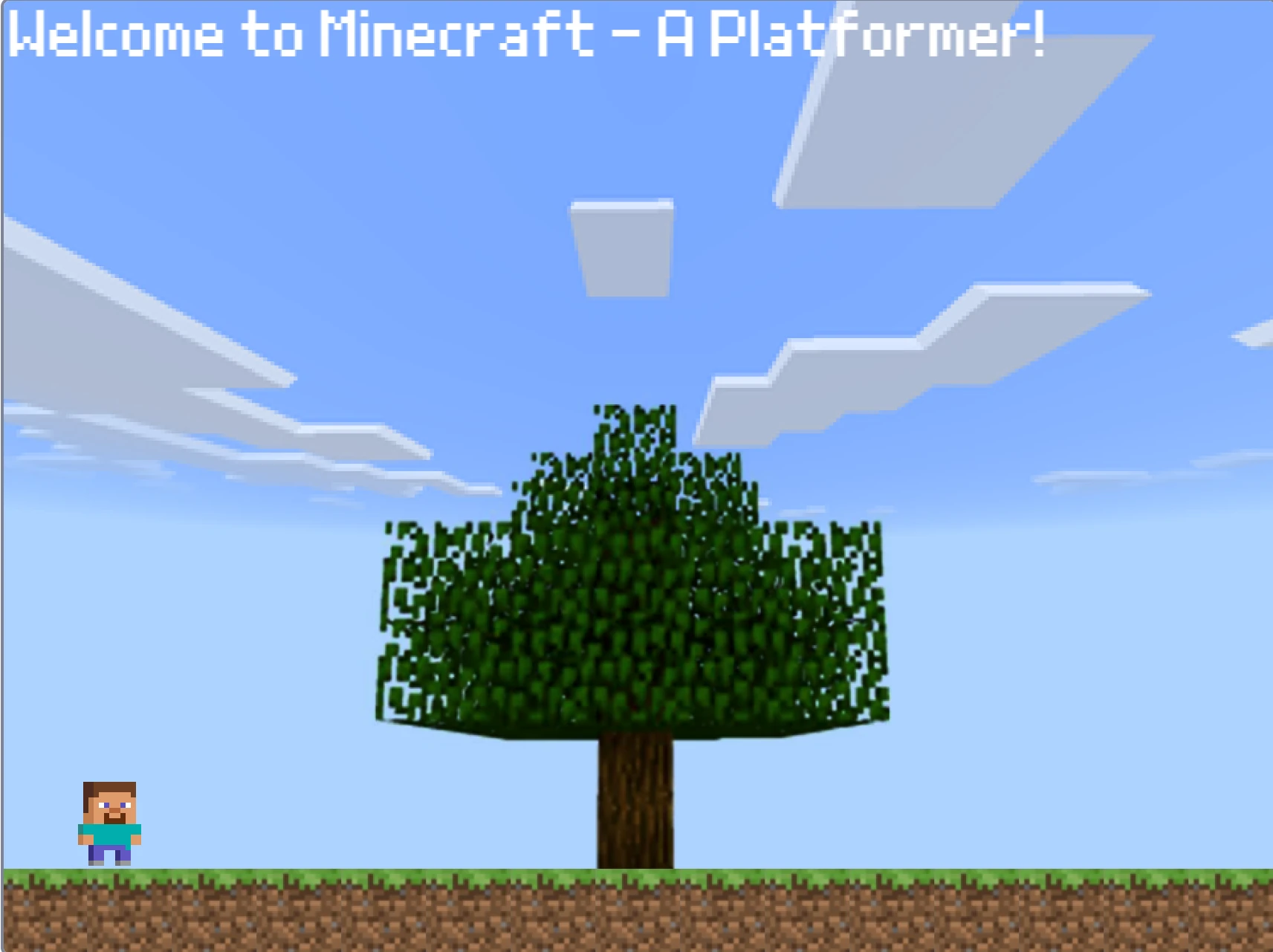 Minecraft A Platformer Gameplay Screenshot 1