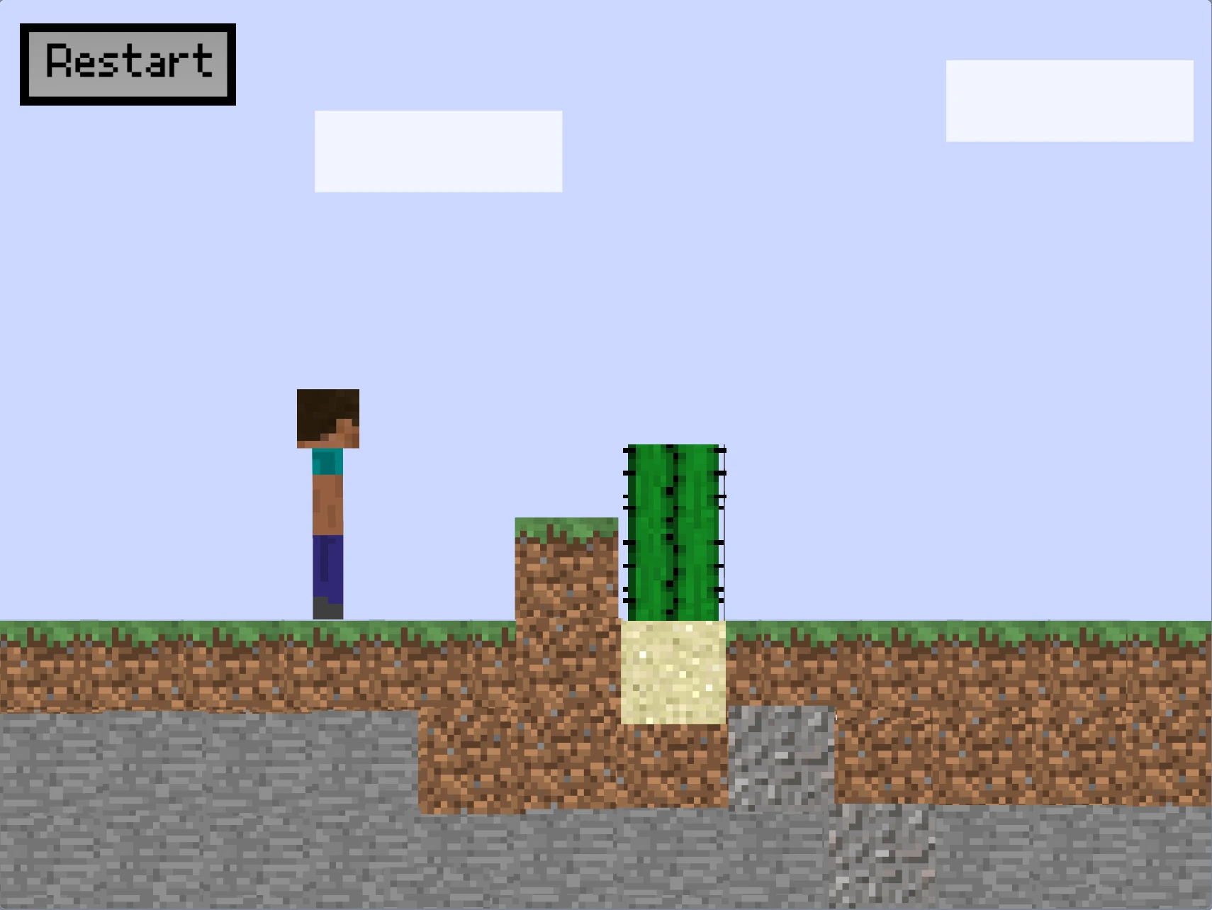 Minecraft A Platformer V2 gameplay screenshot 1