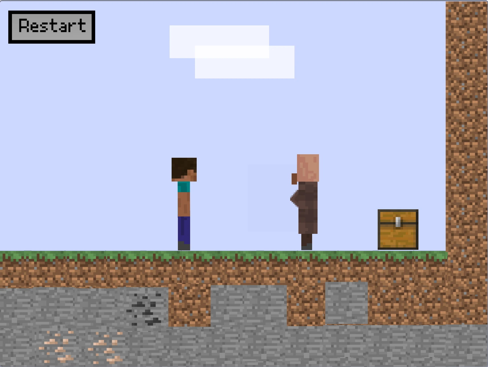 Minecraft A Platformer V2 gameplay screenshot 7