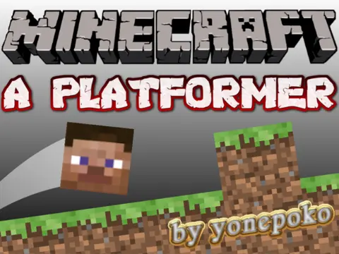 Logo for the fan-made 2D platformer game Minecraft - A Platformer.