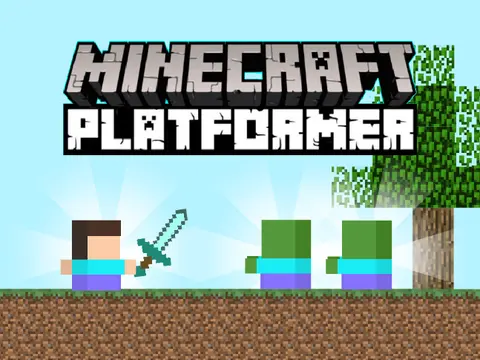 Minecraft Platformer Logo Image