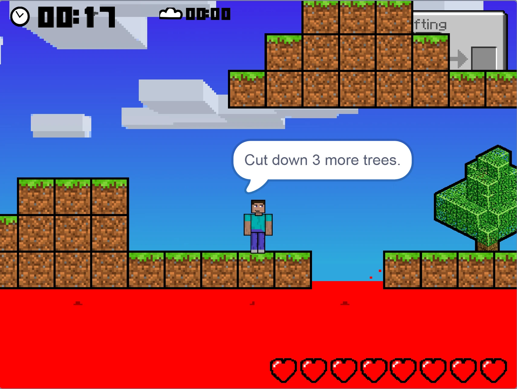 Minecraft Platformer 4 Mobile Friendly Gameplay Screenshot 3