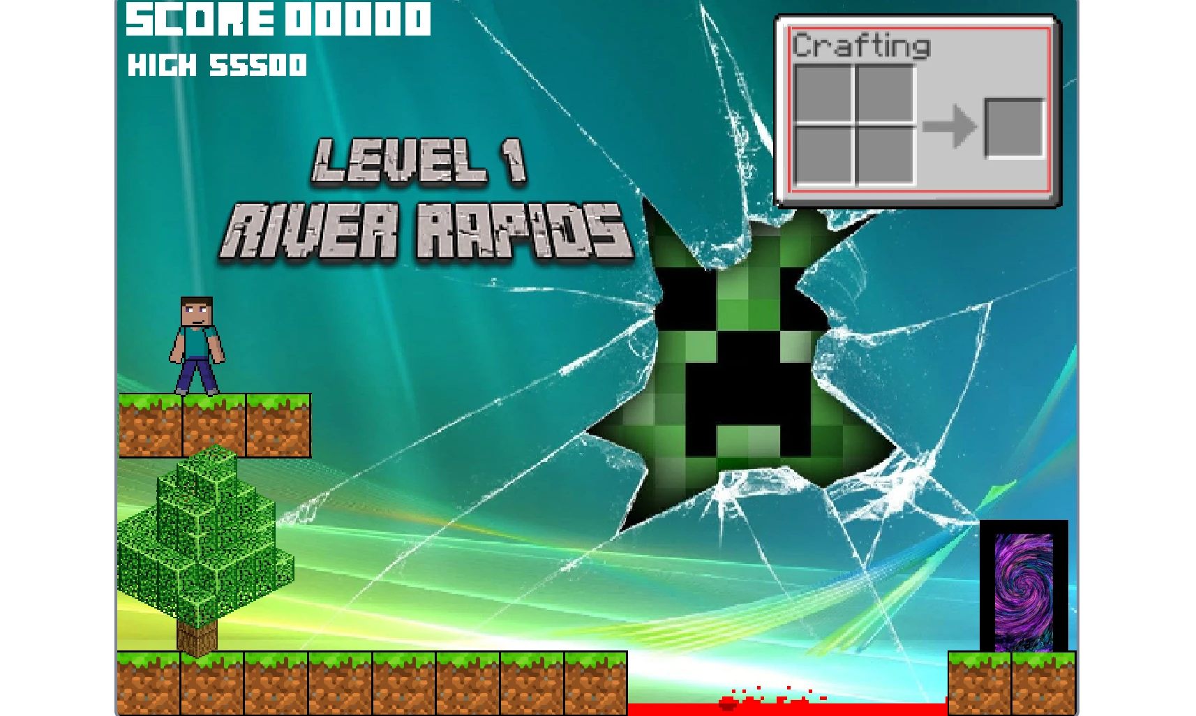 Minecraft Platformer Episode 1 Gameplay Screenshot