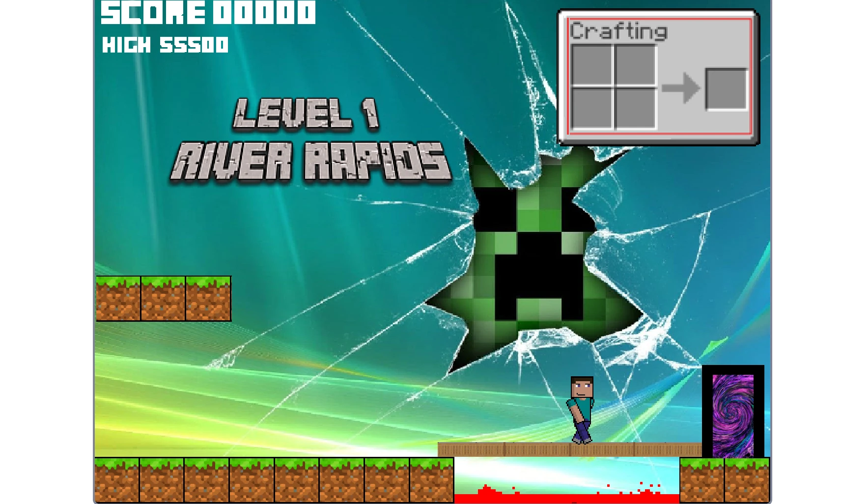 Minecraft Platformer Episode 1 Gameplay Screenshot