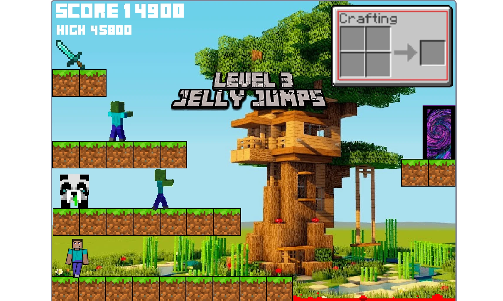 Minecraft Platformer Episode 2 Gameplay Screenshot 2