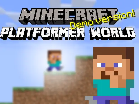Minecraft Platformer World Demo Logo Cover Image