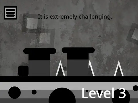 Misery platformer contest entry logo with yellow trees and dark atmosphere