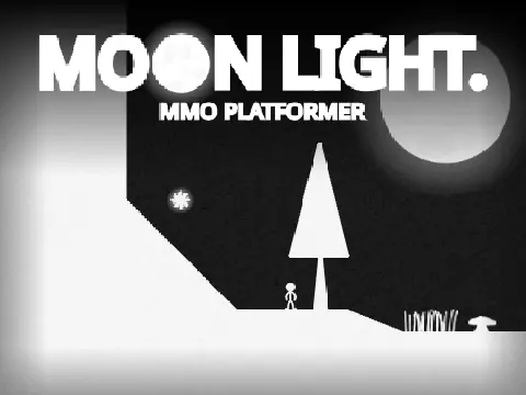 Moon Light MMO Platformer logo - multiplayer online Scratch platformer