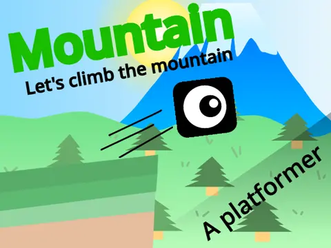 Play Mountain Platformer free online, a green mountain trip game with world records