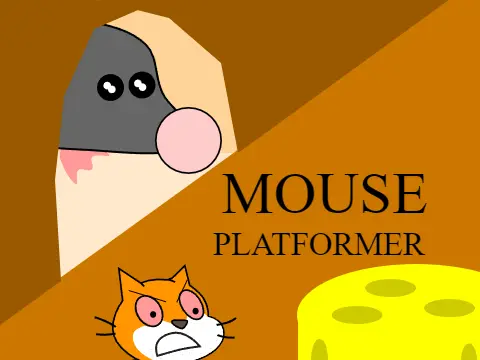 Mouse Platformer cover logo featuring mouse cursor theme