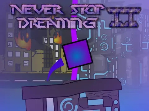 Never Stop Dreaming II a platformer sequel logo cover