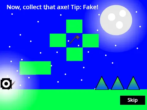 Night platformer part 2 logo cover featuring parallax night background with moon art