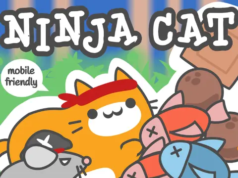 Ninja Cat 2 Platformer Game Cover Art - Scratch Cat Ninja