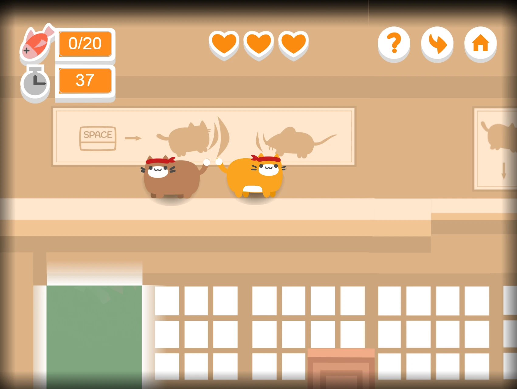 Ninja Cat 3 Platformer Game gameplay screenshot 1