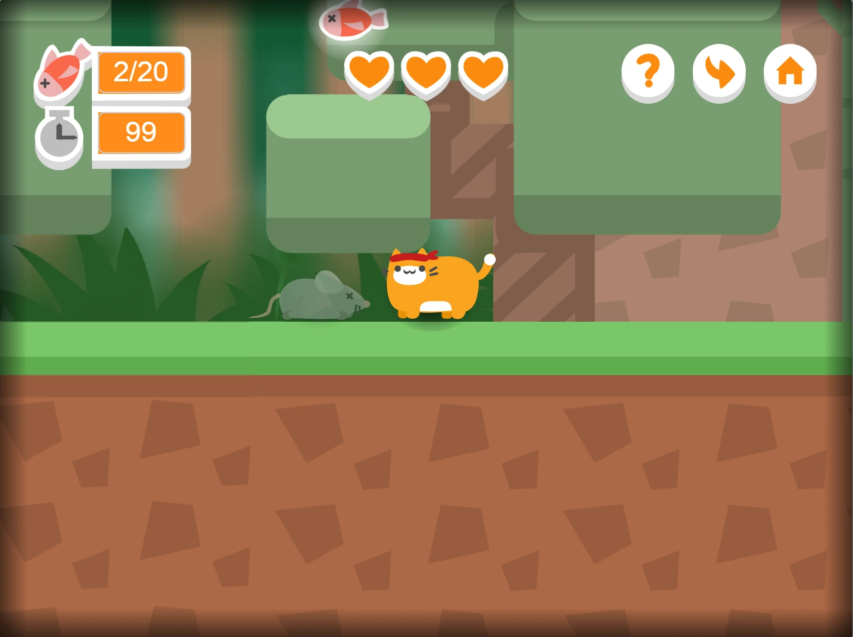 Ninja Cat 3 Platformer Game gameplay screenshot 3