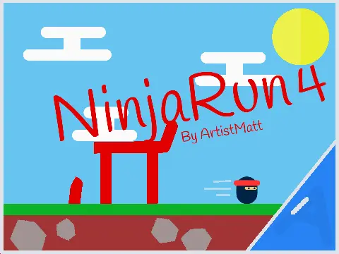 Logo for NinjaRun 4™ A Platformer, the final game in the series