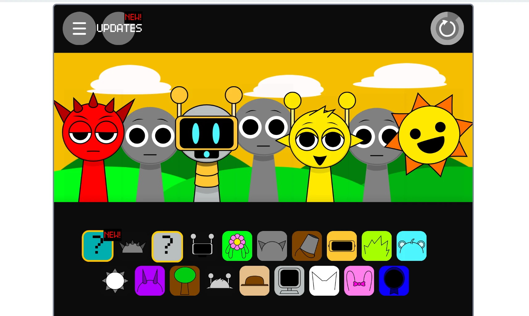 Not Sprunki final music composition screen