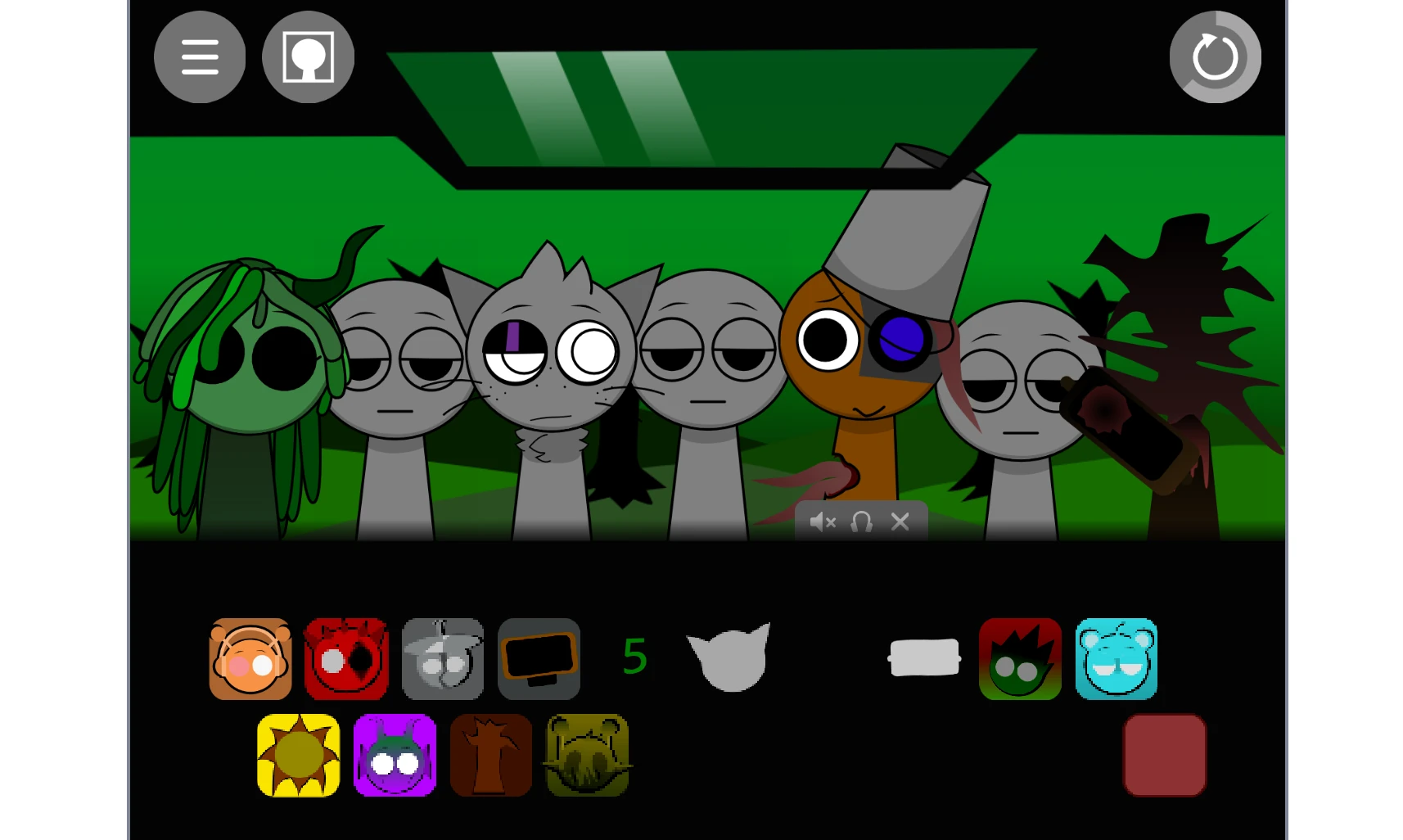 Parasprunki New Update V2 music creation with multiple parasite characters active