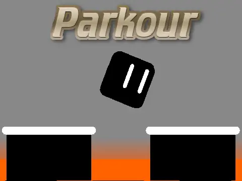 Parkour Platformer logo featuring energetic parkour action