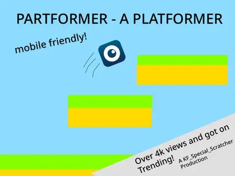 Partformer a platformer collab logo featuring collaborative level design