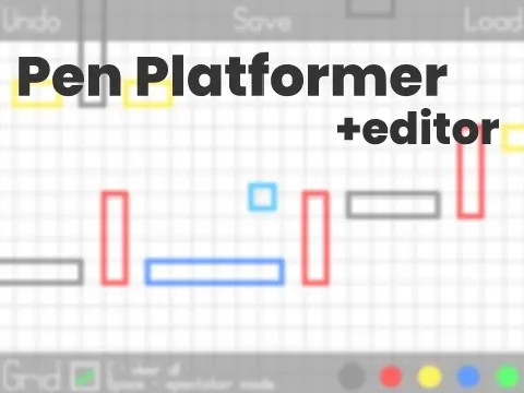 Pen Platformer Editor logo - level creation tool with pen rendering engine