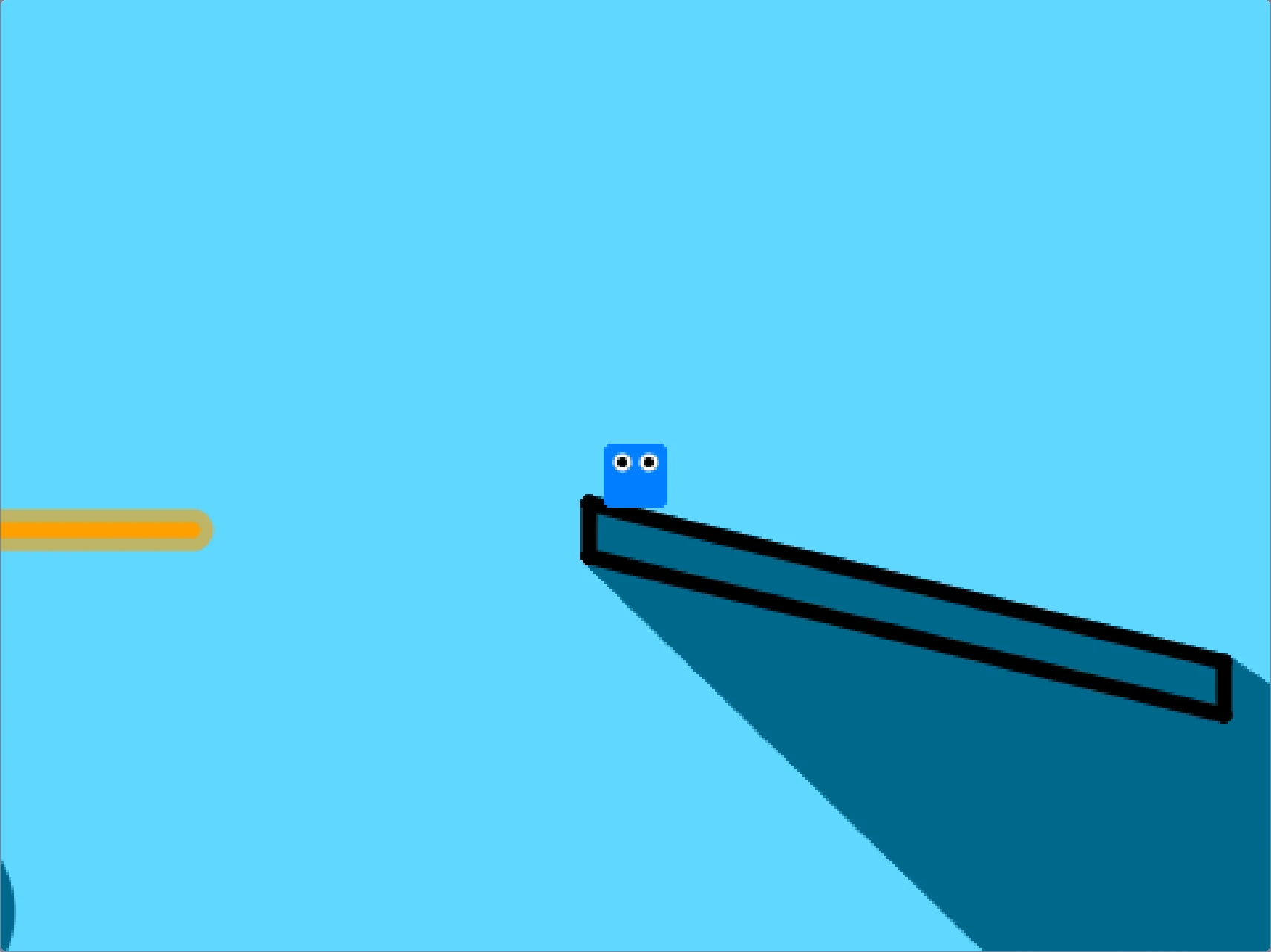 Pen Platformer V2 gameplay screenshot 3 showing character navigation